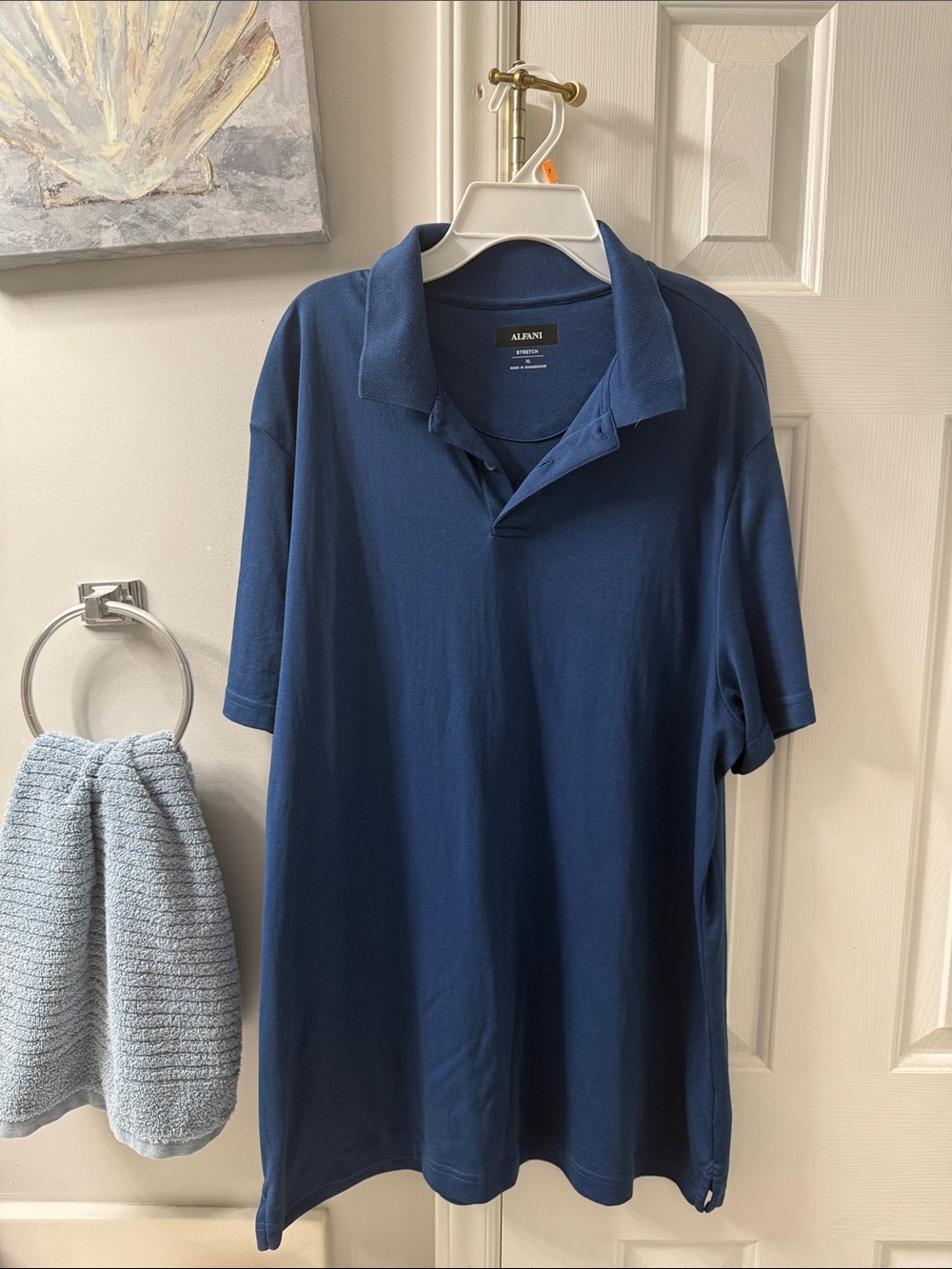 Alfani Men's Dark Blue Polo Shirt